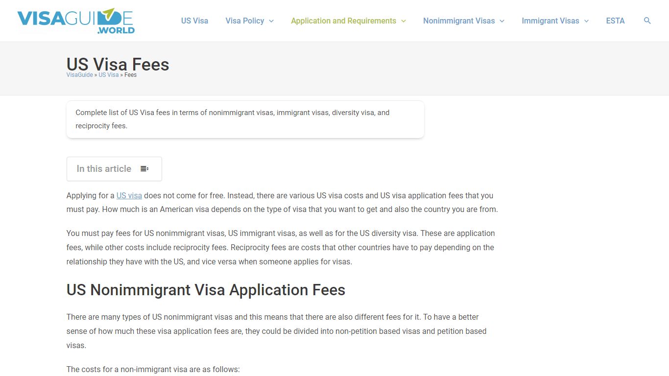 US Visa Application Fees - How Much Does a US Visa Cost? - Donuts